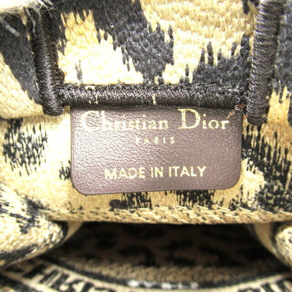 Dior Book Tote Phone Bag Shoulder Bag canvas embroidery brown - Picture 7 of 10